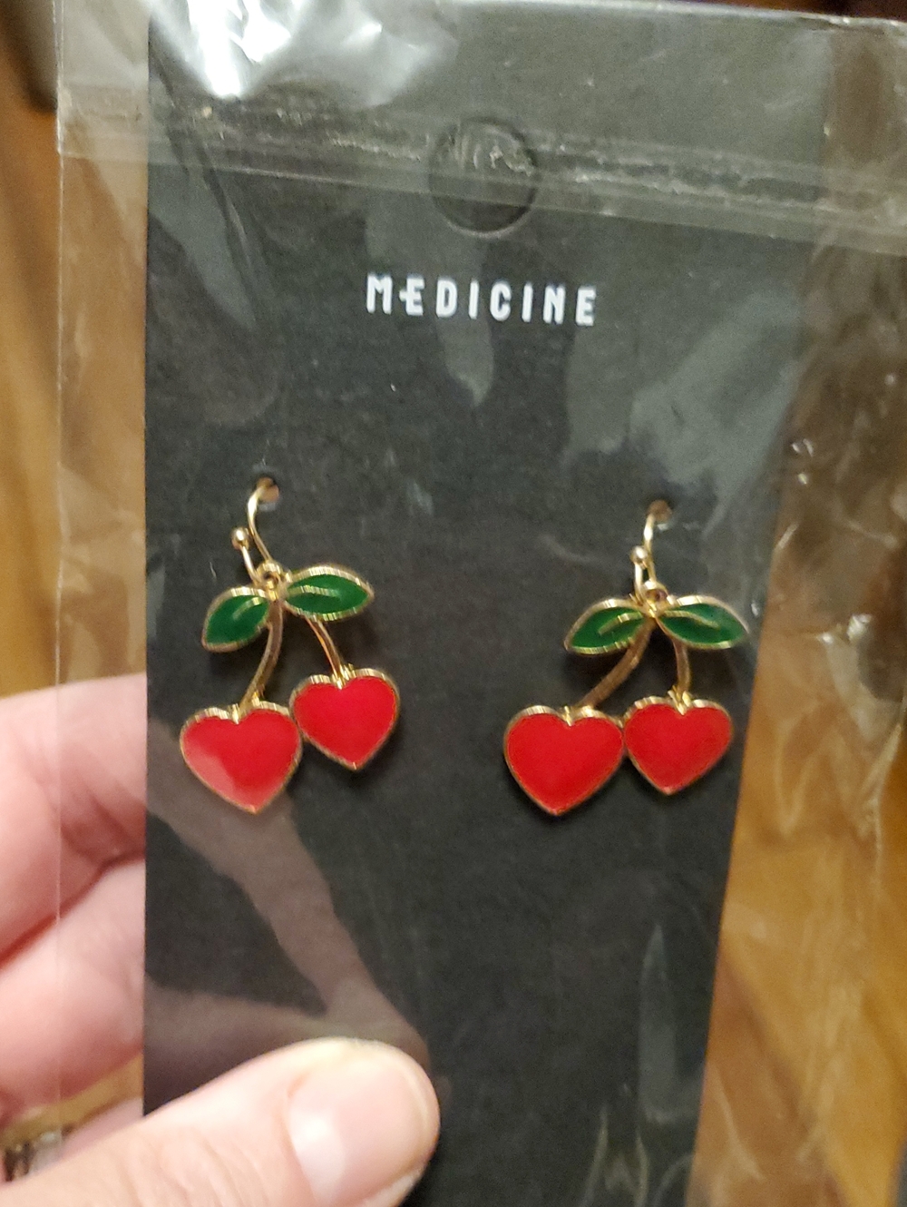 Red Cherry Drop Earrings